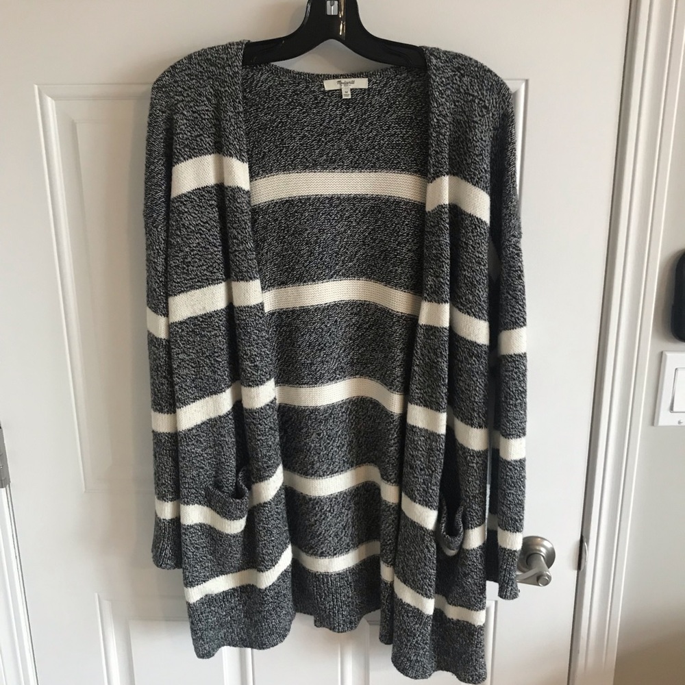 Madewell striped cardigan. Size M.